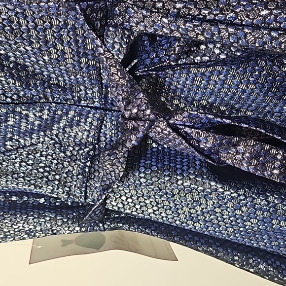 NWT Rare Editions Girls Navy Blue Silver Fishscale Formal Dress Size 10 - Picture 6 of 13